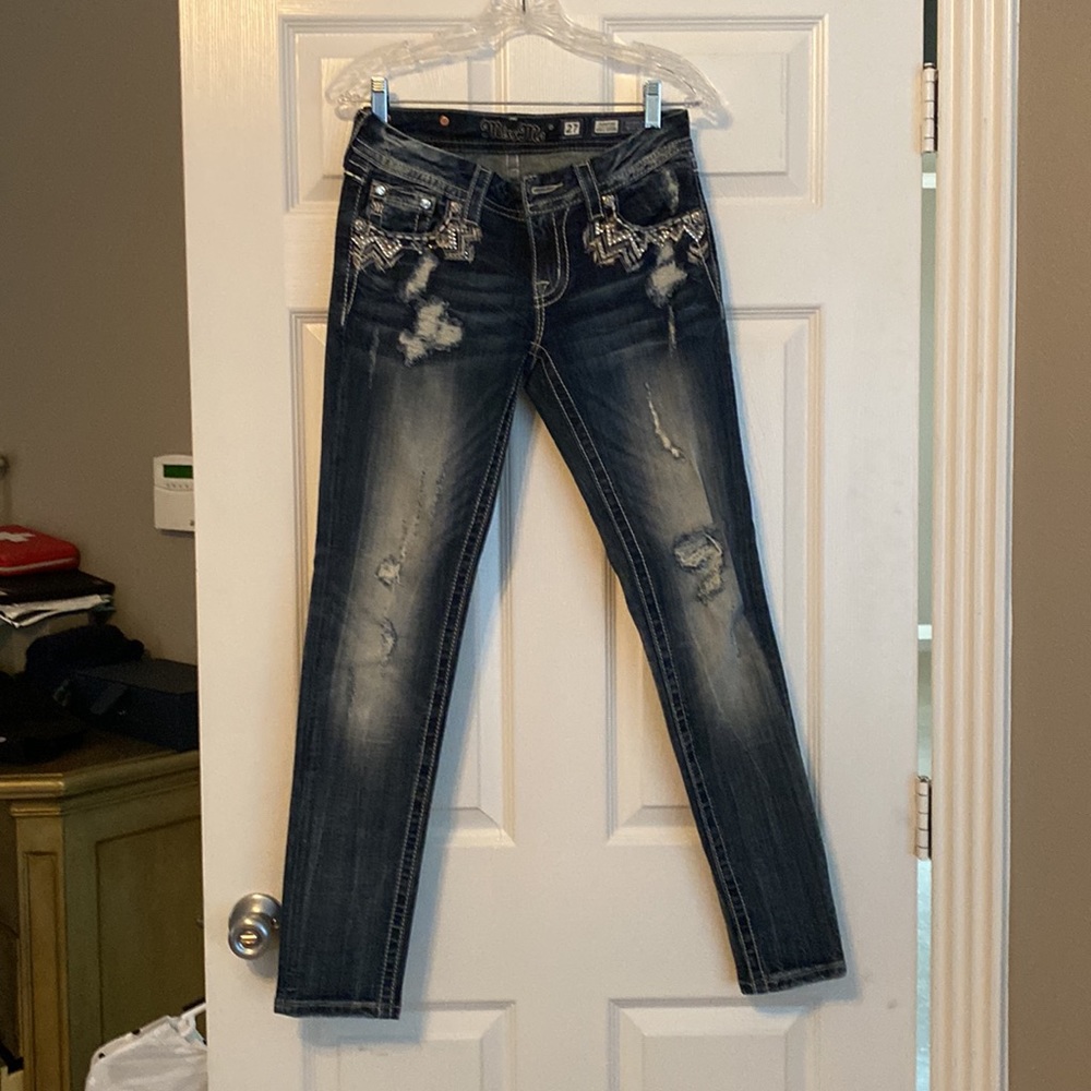 Miss Me Ankle Skinny Jeans, size 27